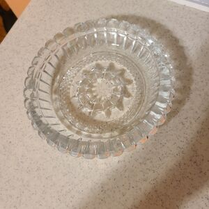Elegant Clear Glass Ashtray For Sale